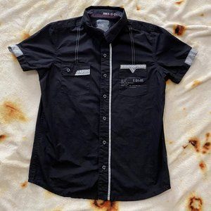EGO EGO Shirt color black size M in good condition